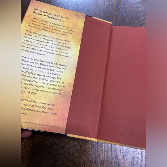 Harry Potter and the Cursed Child Book Used Excellent Condition Hard Cover - Picture 2 of 3